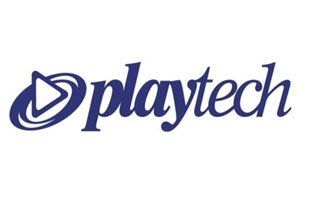An image of Playtech logo in white background