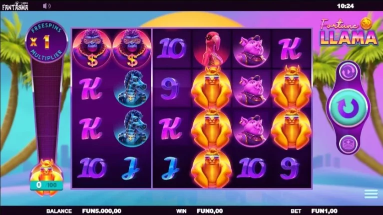 Screenshot of Fortune Llama slot game