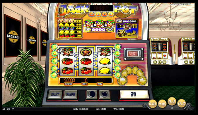 Screenshot of Jackpot 6000 slot game
