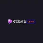Vegas Gems logo on a black background.