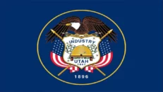 The state flag of Utah