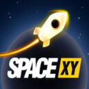 A thumbnail of Space XY crash game on dark background